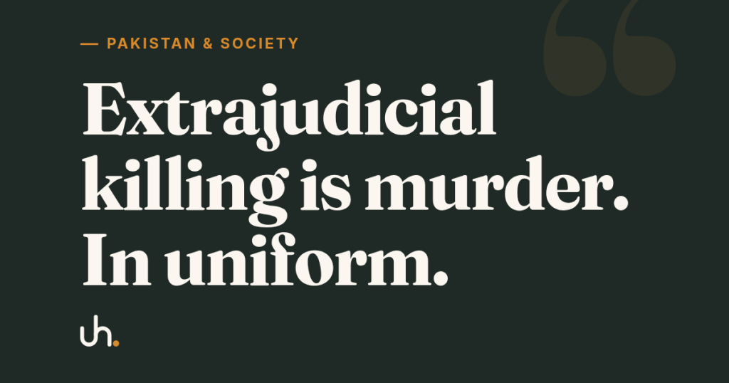 Extrajudicial killing is murder. In uniform.